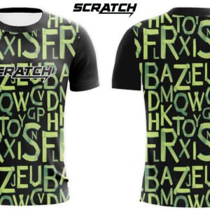 Comfortable Scratch Graphic Print Pattern Sublimation T-Shirt