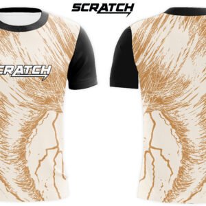 Black Sollar And Sleeves Featuring Abstract Animal Print Pattern T-Shirt