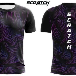 Comfortable Graphic Wave Patterns Sublimation T-shirt