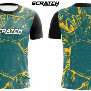Comfortable Abstract Texture In Teal Sublimation T-shirt
