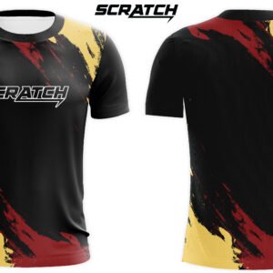 Comfortable Graphic T-shirt With Brand name Scratch Sublimated