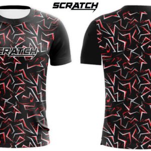Comfortable Scratch Jagged Graphic Pattern Sublimation T-Shirt