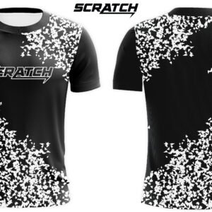 Comfortable Scratch Geometric Pattern Style Print Sublimated T-Shirt