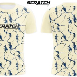 Comfortable Crackle Pattern Sublimation T-Shirt