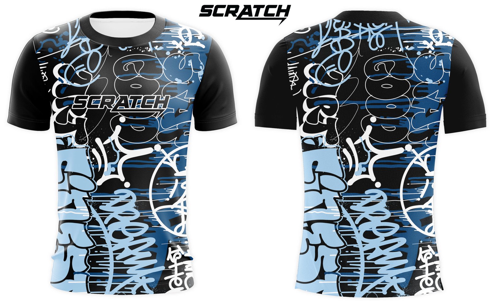 Comfortable Scratch Abstract Graffiti Style Print Sublimated T-Shirt Comfortable Scratch Abstract Graffiti Style Print Sublimated T-Shirt