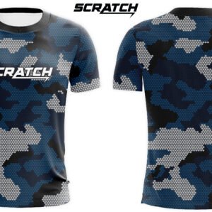 Scratch-branded sports camouflage pattern Sublimation t-shirt