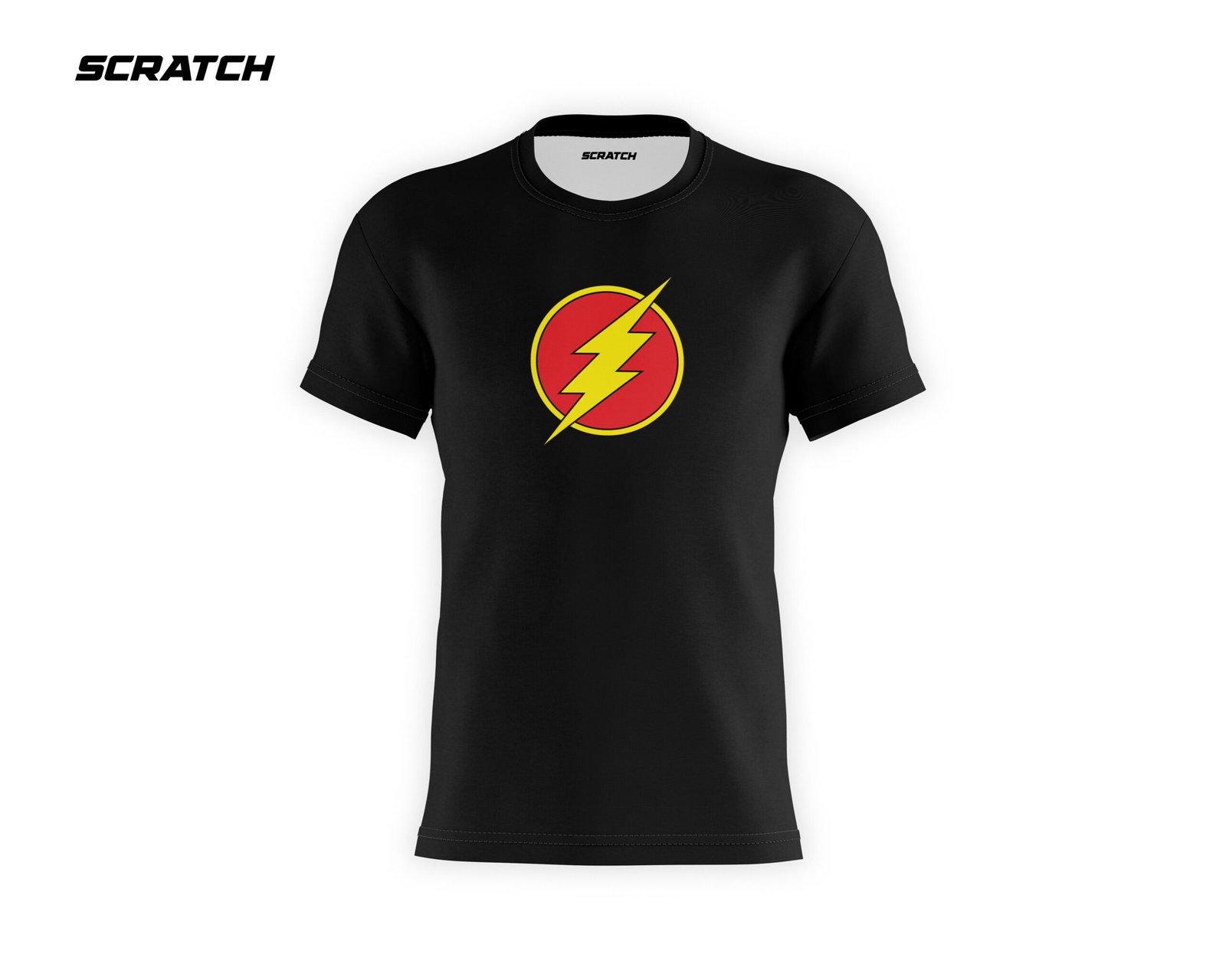 Flash-Printed Logo Cotton Black T-Shirt Flash-Printed Logo Cotton Black T-Shirt