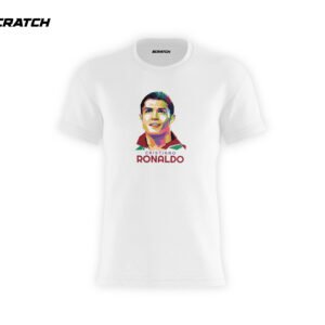 Cristiano Ronaldo Print Scratch Printed T-Shirt