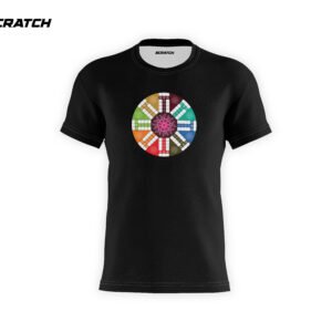 Wheel of Fortune Print Scratch Printed T-Shirt
