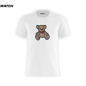 Burberry Thomas Bear Print Scratch Printed Cotton T-Shirt